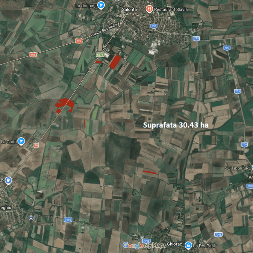 🌾 Teren agricol de vânzare – 78,37 ha – Bihor (Salonta, Oradea) 🚜