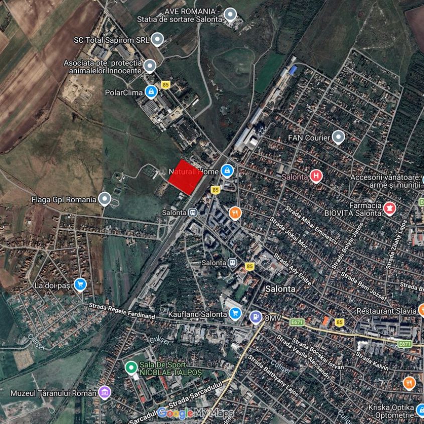 Teren intravilan de vânzare – Zonă Industrială Salonta